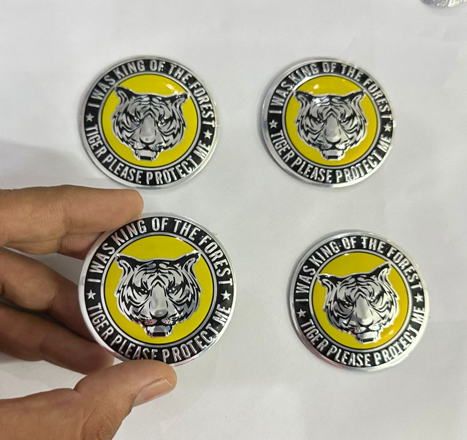 Lion-Tiger New Wheel Sticker (56mm 2INCH) Sign Emblem Car Wheel Center Hub Cap Caps Badge Sticker Decal