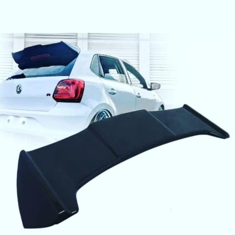 WHEELO Bateman Sturdy Design Car Spoiler (Customized for Car) Rear Spoiler/Rear Hood for Volkswagen Polo Compatible for Year 2010-2023 Models