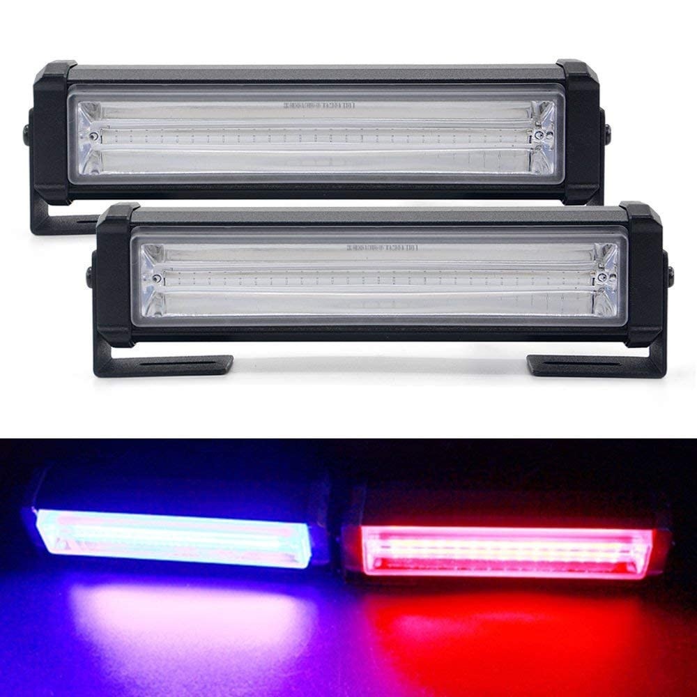 ED Strobe Police Light 6" 12V 40w/Pair LED Flasher, Mini Light Bar for SUV's 4X4 Trucks etc