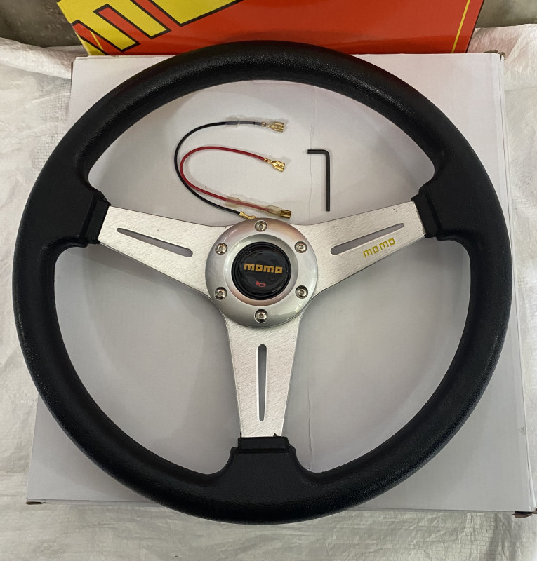 All CAR Tractor SILVER 13INCH 3R-M MOMO Steering Wheel for Sports Car Look Rally Race Off Road with BOSS KIT HUB Free