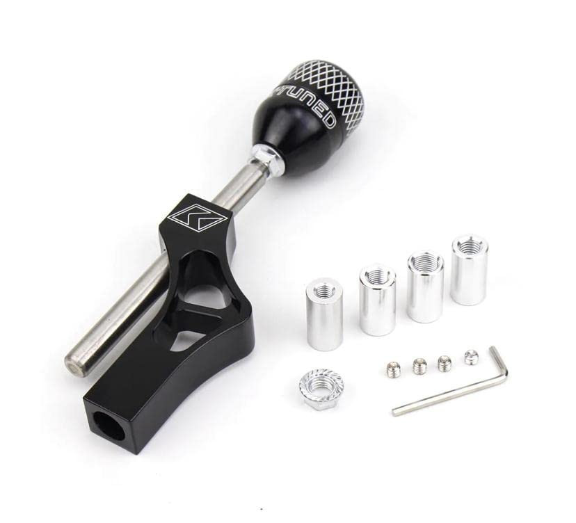 Gear Shift Knob Adjustable Extender + Gear Shift KNOB Height Lever Extension Gear Shifter Extender Kit WID 4 - Adapters for CAR