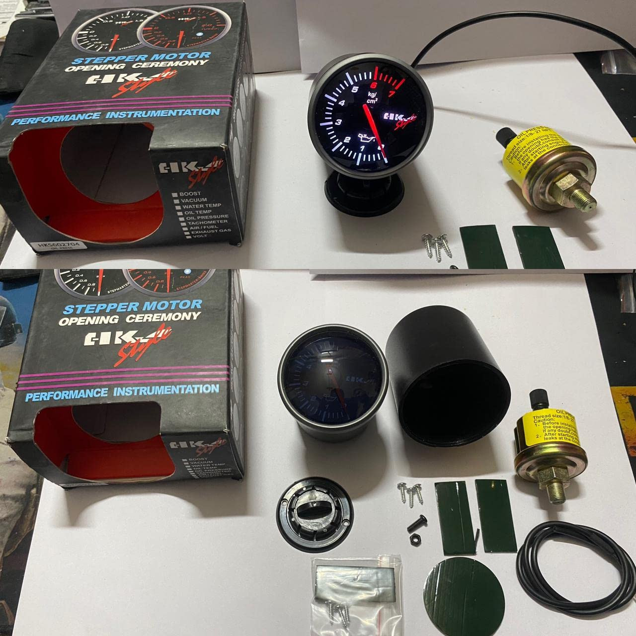 HKS Dashboard Gauges Series HKS Tachometer RPM Meter Gauge HKS Water TEMPREATURE Meter Gauge HKS Volt Meter Gauge HKS Oil Pressure Meter