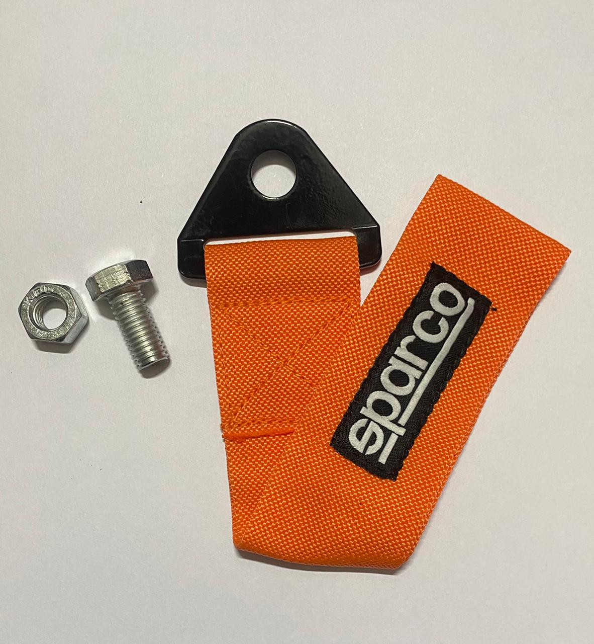 SPARCO Orange CAR Truck Tow Belt Strap Universal Front Rear Tow Strap Tow Hook Towing Belt